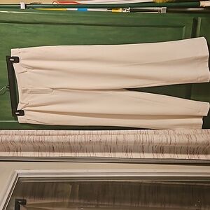 COLDWATER CREEK Women's Wide Leg Pants 6P Creme off white